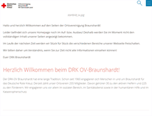 Tablet Screenshot of drk-braunshardt.de